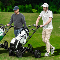 Pour ESWING Innovation ES1388 Trottinette de golf électrique 4 roues pliable, chariot de poussée motorisé pour un seul joueur, Fairway Cruiser