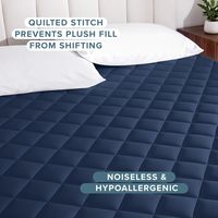 Protège-matelas matelassé en coton imperméable et rafraîchissant, anti-acariens, lavable en machine, pliable, pour la maison