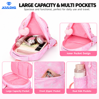 OEM Mochilas Ensemble scolaire 3 pièces assorti à ouverture à 180 degrés, comprenant Sac d'école réfléchissant, Sac isotherme et Trousse