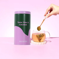 Nouvelle boîte en métal ronde scellée de luxe pour emballage de poudre de matcha et de café, de qualité alimentaire, avec impression personnalisée et couleurs variées