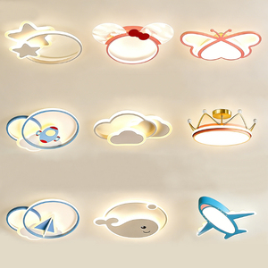 Lámparas de <span class=keywords><strong>Techo</strong></span> LED Modernas de Acrílico Rosa con Diseño de Dibujos Animados de Dos Niños y Niñas Enamorados para Decoración de Dormitorio - Product Image 3