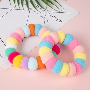 Kalung Pemulihan Hewan Peliharaan yang Dapat Disesuaikan, Ramah Lingkungan, Nyaman, dengan Aksesori Bola Rambut Tenun Tangan, Warna Solid, Kalung Anjing - Product Image 4