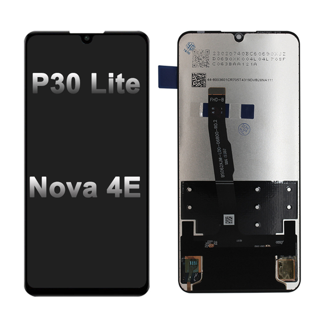 6.15" Original P30 Lite Screen Replacement for Huawei P30 Lite LCD Display Digitizer Assembly Nova 4E Touch Mobile Phone LCDs