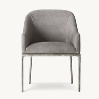 Mobilier d'intérieur personnalisé Chaises en métal Fauteuils de salle à manger en cuir