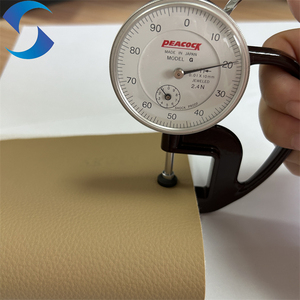 Cuir synthétique vegan gaufré <span class=keywords><strong>pour</strong></span> meubles, <span class=keywords><strong>tissu</strong></span> en cuir PVC anti-rayures <span class=keywords><strong>pour</strong></span> canapé, chaise, écologique, couleur jaune - Product Image 2