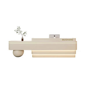 Mesa de oficina LUX, mostrador de recepción de lujo, mostrador de recepción moderno para salón de belleza - Product Image 5