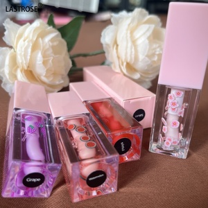 Nouvelle vente chaude huile pour les lèvres hydratante fruits à lèvres en tranches huile pour les lèvres repulpant marque privée Texture rafraîchissante brillant - Product Image 5