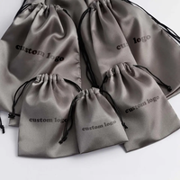 Tout Nouveau Sac Anti-Poussière Personnalisé de Luxe en Coton Velours Satin Daim Soie avec Cordon de Serrage pour Chaussures et Sacs à Main