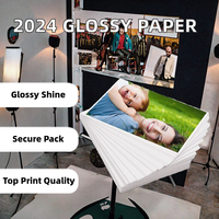 2026 panas berkilau tinggi Inkjet Cast Coated A3 kertas foto 190G 1-20 lembar/paket