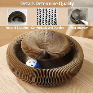 Organ ajaib penggaruk kucing dengan, mainan interaktif pokok petualangan bola untuk latihan fisik dan kucing dalam ruangan - Product Image 4