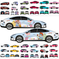 Film Adhésif Vinyle Personnalisé Style Graffiti Dessin Animé pour Covering Automobile, Matériau TPU Anti-rayures, Changement de Couleur, Protection UV pour Voiture - Vente en Gros