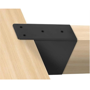 Connecteur de poutre de <span class=keywords><strong>poteau</strong></span> en acier robuste Support de toit de pergola 2x4 pour supports de montage de poteaux en bois 2 'x 4' Conception de support triangulaire - Product Image 1