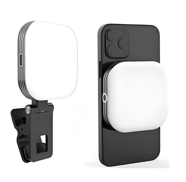 Compact Magnetic Led Fill Light Portable Mini Selfie Ring 1000mAh Battery Color Temperature Adjustable Phone Led Selfie Light