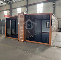 Maison conteneur pliable et extensible prête à vivre de 700 mm (20 pieds), maison préfabriquée en conteneur, conteneur de stockage