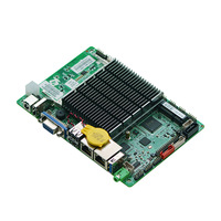 Carte mère industrielle miniature 3,5 pouces avec 2 ports LAN, processeur Celeron J3710, DDR3L jusqu'à 8 Go, 6 ports COM, 7 ports USB, carte SIM, Mini-PCIE, PS2 intégrés