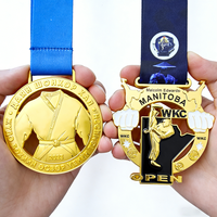 Concevez votre propre médaille en métal personnalisée, alliage de zinc, 3D, pour marathon 5K, football, taekwondo, natation, prix de la course, médailles sportives