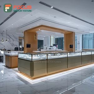Luxury Jewelry Store Display System Wood Frame Jewelry Shop Showcase Cabinet - Product Image 5