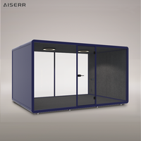 Cabine insonorisée pour fabricants, cabine téléphonique, salle de verre éducative amovible, salle de diffusion, salle insonorisée