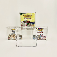 Boîte de protection en acrylique avec couvercle magnétique pour booster pack 99% UV, boîte de protection Etb, boîte de collection de boosters, boîte de rangement