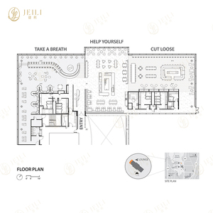 Sillas y Mesas Cuadradas Modernas de Tela Comercial para Cafetería de Hotel de Lujo de <span class=keywords><strong>5</strong></span> Estrellas, Diseño Interior de <span class=keywords><strong>Restaurante</strong></span> - Product Image 2