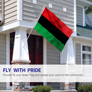Drapeau afro-américain de libération noire de 3x5 pieds UNIA, drapeau à contour africain, technique numérique imprimée, matériau en polyester durable - Product Image 2