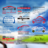 Vinyle Transparent Électrostatique Étiquette Rouleau Pare-Brise Prochain Service Due Changement D'huile Auto Maintenance Service Rappel Autocollants