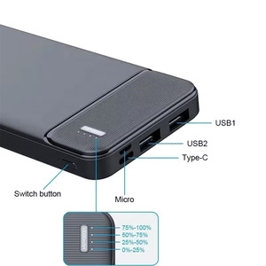 Mini Paper Battery Cell Made in USA Fast Charging Waterproof <b>Solar</b> AC Output System 10000mAh Power Bank - Product Image 3