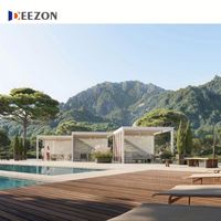 Gazebo étanche motorisé 4x3 Pergola extérieure auvent auvent de jardin persiennes kits système de toit Pergola en aluminium bioclimatique