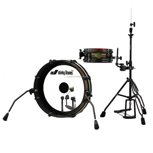 Batterie de percussions portable Beatello Jungle <span class=keywords><strong>Drum</strong></span> Set Super Travel avec grosse caisse et 2 accessoires pour débutants - Product Image 5