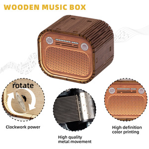 Boîte <span class=keywords><strong>à</strong></span> musique <span class=keywords><strong>à</strong></span> remonter en bois de qualité supérieure, vente en gros, <span class=keywords><strong>Harry</strong></span> <span class=keywords><strong>Potter</strong></span>, mini, personnalisée, ronde, carrée - Product Image 4
