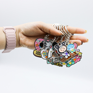 Wholesale <b>Customized</b> PVC Rubber Silicone Plastic Cartoon Anime Smile Snake Butterfly Guitar 2d 3D Soft Pvc Plastic <b>Keychain</b> - Product Image 4