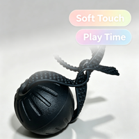 Jouet à mâcher pour chien LY Dog Rope Ball, écologique, en mousse EVA hautement élastique, durable, résistant, interactif, pour chiens de taille moyenne.