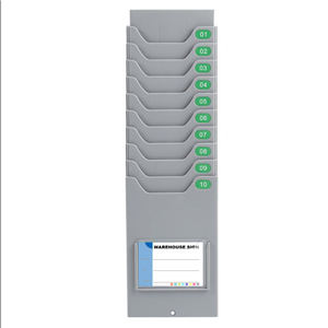 10 Slot Expandable Card <strong>Rack</strong> Punching Card Clip Holder Attendance Time Recorder Time Card <strong>Rack</strong> Time <strong>Recorders</strong> - Product Image 3