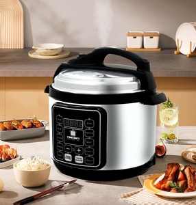 Cuisinière électrique intelligente à pression <span class=keywords><strong>avec</strong></span> une grande capacité de 6 L, minuterie 24 heures, chaleur constante et menu multifonction à une touche - Product Image 1