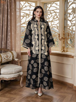 Robe Abaya de luxe brodée de paillettes, style Moyen-Orient, Arabe, Oman, Caftan Marocain, Dubaï, pour femmes musulmanes, soirée, longue robe
