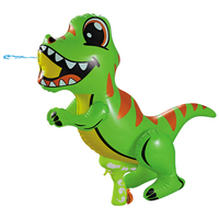Jeux d'été Cadeau pour enfants Licorne Dinosaure Dauphin Vaisseau spatial Jouet gonflant pour piscine Bouée flottante Pistolet à eau
