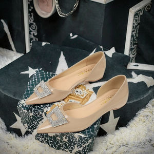 Sandalias de verano de tacón fino estilo europeo-americano, sin cordones, de tacón súper alto, huecas, de punta, a la moda, de goma sólida, tendencia. - Product Image 3