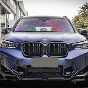 Labio de parachoques delantero de fibra de carbono X3M F97 para BMW X3M F97 X4M F98 LCI <span class=keywords><strong>2022</strong></span> + alerón divisor de labio de parachoques delantero Kit de carrocería de coche - Product Image 5
