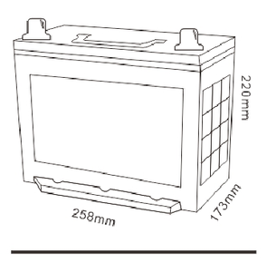 Super Start japonais Jis voitures/véhicule 400 Cca <span class=keywords><strong>44</strong></span> <span class=keywords><strong>Ah</strong></span> 48D26L N50L <span class=keywords><strong>batterie</strong></span> de voiture plate pour camions lourds - Product Image 2