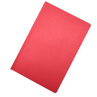 Cahier d'exercices A5 A6 à couverture en papier rouge, reliure cousue, prix économique, pour usage scolaire et de bureau, écologique, logo personnalisé, 50