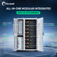 Armoire extérieure Sunpal BESS 100 kW tout-en-un à refroidissement liquide LFP pour le stockage d'énergie commerciale