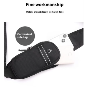 남성용 아웃도어 캐주얼 슬링백 다기능 남성용 체스트백 물병 포켓 포함 휴대용 방수 크로스바디 백 - Product Image 6