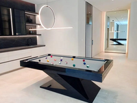 Nouvelle table de billard professionnelle de luxe sur mesure, design moderne, haute qualité, 9ft, 8ft, 7ft, avec coussinets, ardoise, cuir et bois massif
