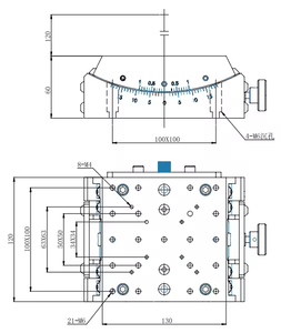 LDTSJ-03-15WW fase del goniometro manuale di alta precisione della lega di alluminio con la sfera rotonda del rullo - Product Image 2