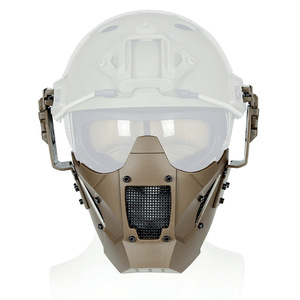 Ensemble de masques de protection rigides Kango Dual, masque tactique demi-visage résistant aux chocs <span class=keywords><strong>pour</strong></span> l'entraînement en plein air et la chasse - Product Image 2