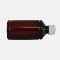 Flacon de liquide oral en PET de 250ml avec bouchon à vis et pompe-certifié GMP pour sirop de jus de médecine inviolable