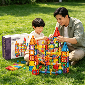 Offerta Speciale: Piastrelle Magnetiche con Cuscinetti a Sfera da 7,5 cm, <span class=keywords><strong>Blocchi</strong></span> di Costruzione 3D <span class=keywords><strong>in</strong></span> ABS per Pista a Sfera, Giocattolo Educativo STEM per Bambini - Product Image 3