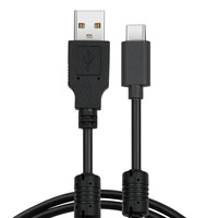Câble de données PVC blindé à anneau magnétique authentique de type T de 1 mètre, en stock, fourni par l'usine, connecteur Type-C certifié aux normes KC EMC