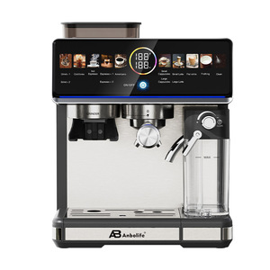 Cafetera <span class=keywords><strong>Espresso</strong></span> Anbolife con Molinillo, Pantalla a Color de <span class=keywords><strong>20</strong></span> Bares, Sistema de Espumado Potente, <span class=keywords><strong>20</strong></span> Ajustes de Molienda, Control NTC - Product Image 2
