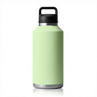 Gourde isotherme portable en acier inoxydable 304 à double paroi de 64 oz pour voyage transfrontalier, isolation thermique 12-24h